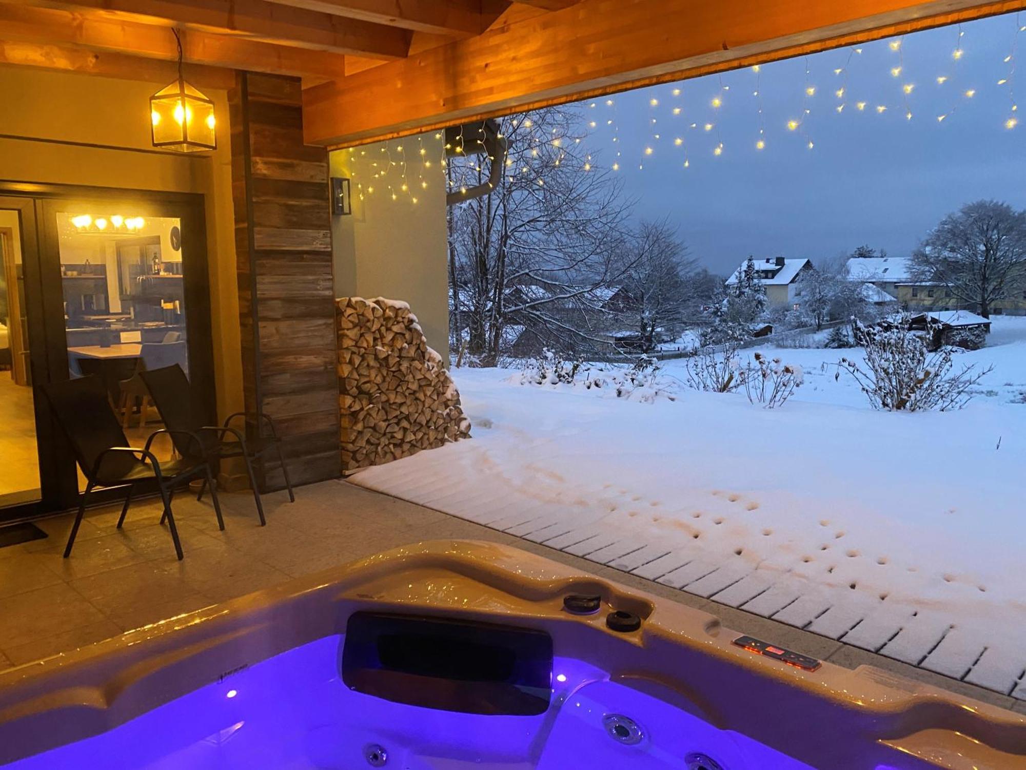 Frankenwald-Lodge Schwarzenbach am Wald Bagian luar foto